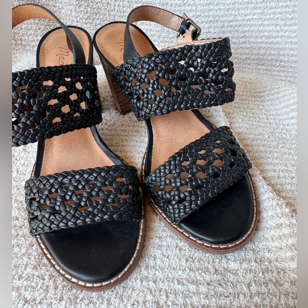 Madewell Black Woven Sandals